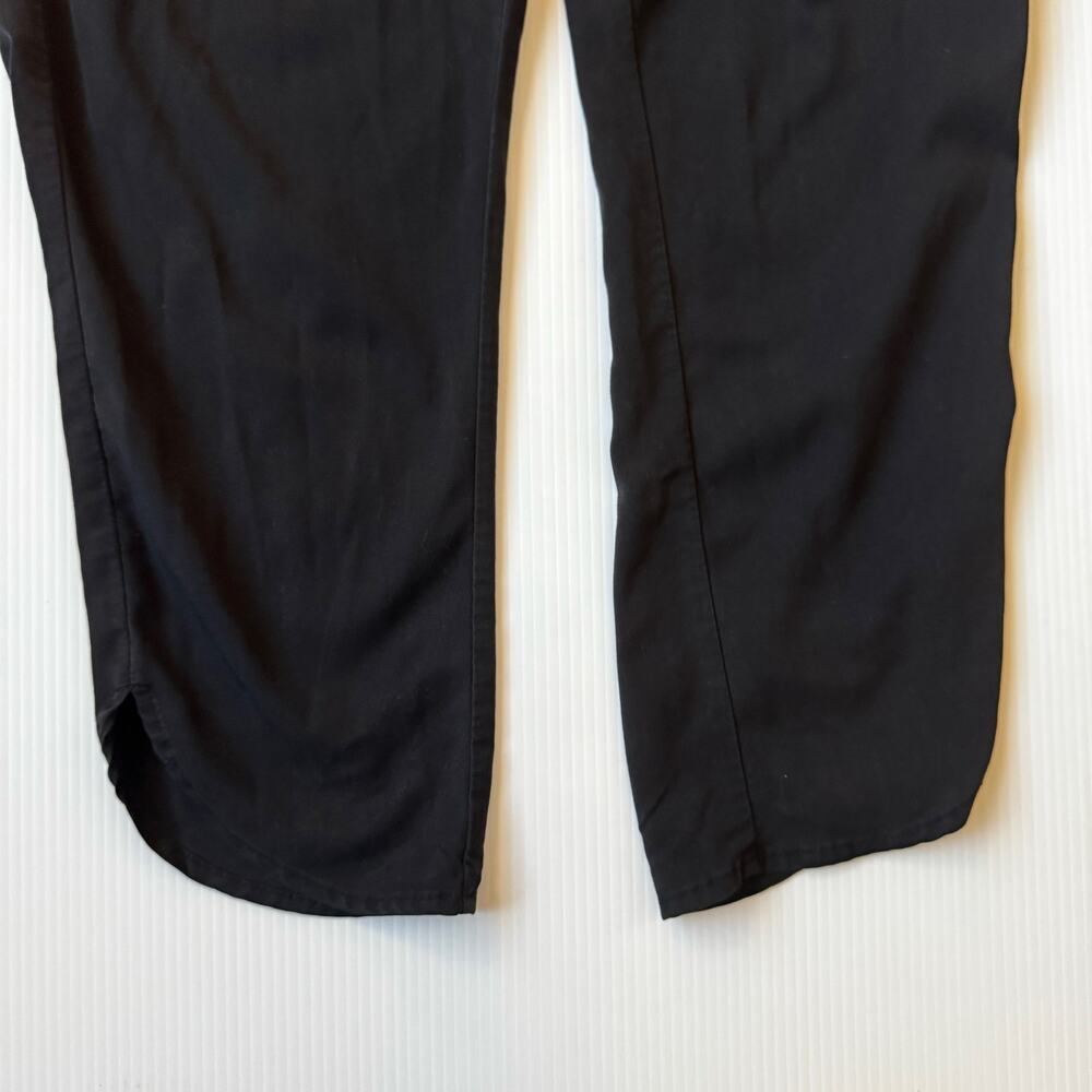 Marine Layer Allison Pant LP Large Petite Black Modal Cropped Tapered Elastic - Picture 8 of 16